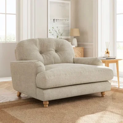 Dunelm Martha Basket Weave Snuggle Chair