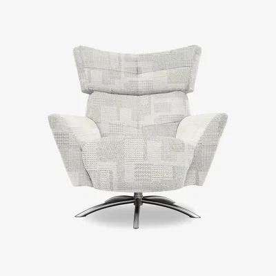 Furniture Village G Plan - Arlo Fabric Swivel Chair - Lydia Blush