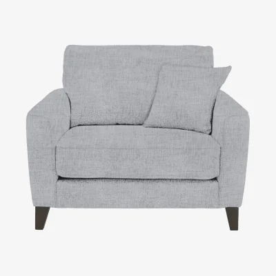Furniture Village Brondby Fabric Cuddle Chair - Dove Grey