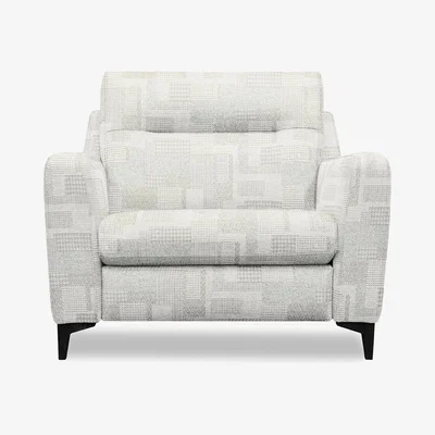 Furniture Village G Plan - Arlo Fabric Snuggler - Lydia Blush with Ebony Feet