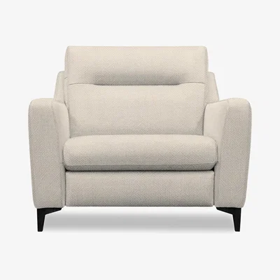 Furniture Village G Plan - Arlo Fabric Snuggler - Nebular Blush with Ebony Feet