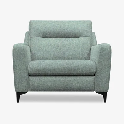Furniture Village G Plan - Arlo Fabric Snuggler - Dapple Kingfisher with Ebony Feet