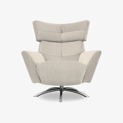 Furniture Village G Plan - Arlo Fabric Swivel Chair - Nebular Blush