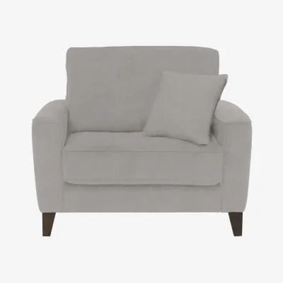 Furniture Village Brondby Fabric Cuddle Chair - R452 Greymist