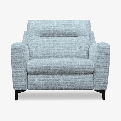 Furniture Village G Plan - Arlo Fabric Snuggler - Libby Sky with Ebony Feet