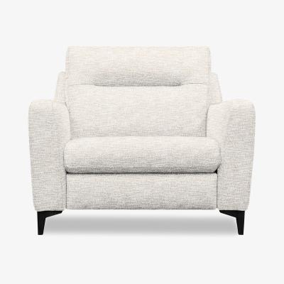 Furniture Village G Plan - Arlo Fabric Snuggler - Rush Cream with Ebony Feet