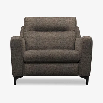 Furniture Village G Plan - Arlo Fabric Snuggler - Yarn Slate with Ebony Feet