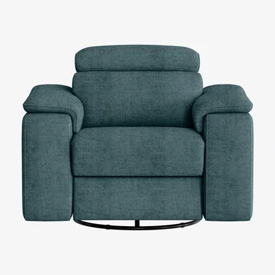 Furniture Village Nicoletti Italia - Davide Fabric Swivel Rocker Power Recliner Chair