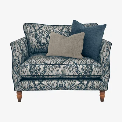 Furniture Village Boutique Chatterley Snuggler - Canopy Spruce with Walnut Feet