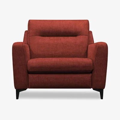 Furniture Village G Plan - Arlo Fabric Snuggler - Burgundy with Ebony Feet