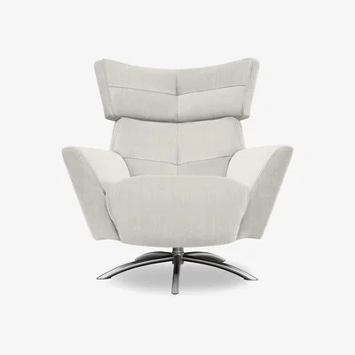 Furniture Village G Plan - Arlo Fabric Swivel Chair - Manhattan Fog