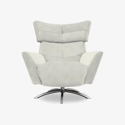 Furniture Village G Plan - Arlo Fabric Swivel Chair - Platinum