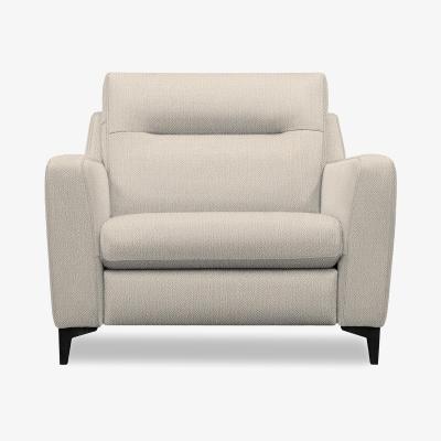 Furniture Village G Plan - Arlo Fabric Snuggler - Nebular Pebble with Ebony Feet
