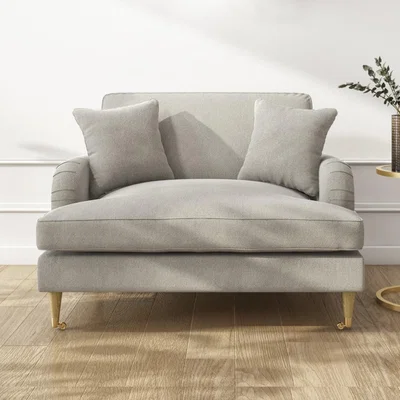 Furniture123 Beige Fabric Loveseat - Payton