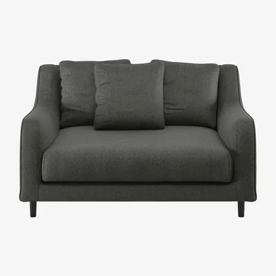 Habitat Habitat Swift Fabric Cuddle Chair - Charcoal