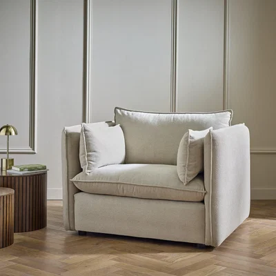 Habitat Habitat Willow Fabric Cuddle Chair - Natural