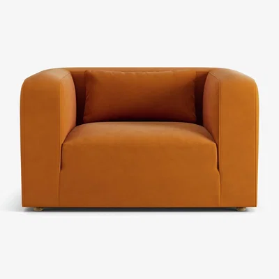 Habitat Habitat Lars Fabric Cuddle Chair - Orange