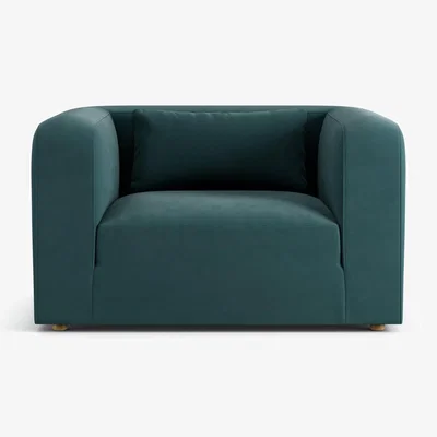 Habitat Habitat Lars Fabric Cuddle Chair - Teal