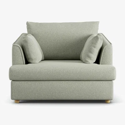 Habitat Habitat Holmfirth Fabric Cuddle Chair - Sage Green