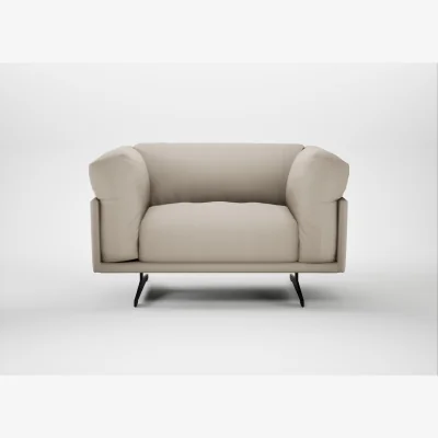 Heal's Heal's Novara Loveseat Broad Weave Putty Black Feet