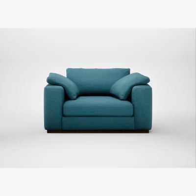 Heal's Heal's Trento Loveseat Brushed Cotton Cadet