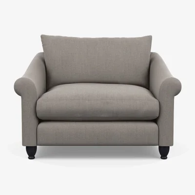 Heal's Heal's Devon Loveseat Smart Cotton Linen Sahara Natural Feet