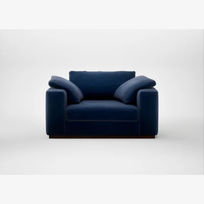 Heal's Heal's Trento Loveseat Smart Luxe Velvet Midnight