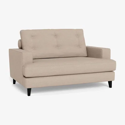 Heal's Heal's Mistral Loveseat Boucle Tweed Pearl Black Beech Feet