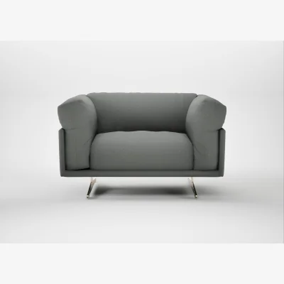 Heal's Heal's Novara Loveseat Boucle Steel Stainless Steel Feet