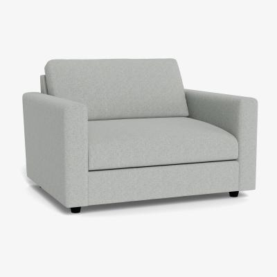 Heal's Heal's Nimbus Loveseat Melton Wool Limestone Black Feet