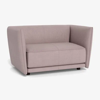 Heal's Heal's Valley Loveseat Siena Cotton Dusky Pink Walnut Stain Feet - Heal's UK Furniture