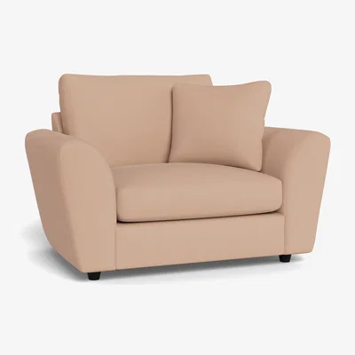 Heal's Heal's Snooze Loveseat Capelo Linen-Cotton Rosedale Black Feet