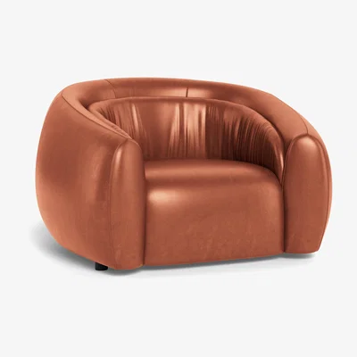 Heal's Heal's Flora Loveseat Stonewash Leather Light Brown