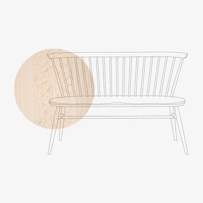 Heal's Ercol Originals Love Seat Dead Matt Elm - Heal's UK Bedroom Furniture