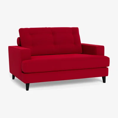 Heal's Heal's Mistral Loveseat Melton Wool Red Oxide Black Feet