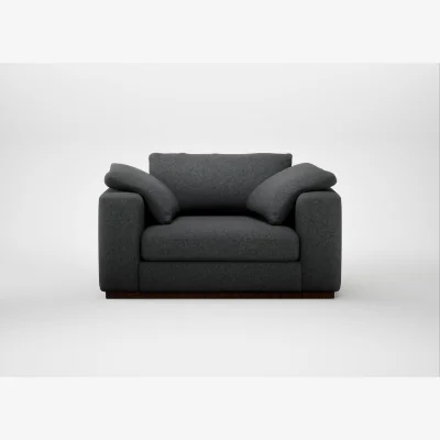 Heal's Heal's Trento Loveseat Melton Wool Granite