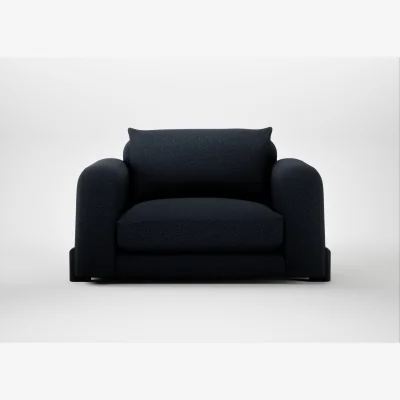 Heal's Heal's Nuvola Loveseat Loop Twill Midnight Black Feet