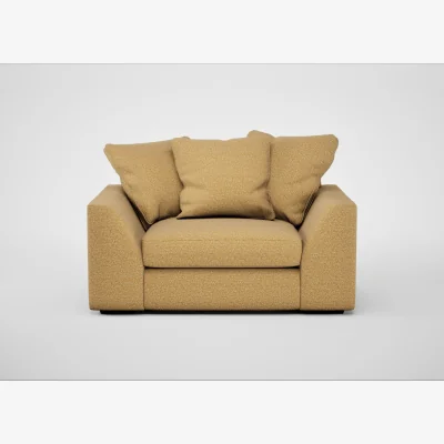 Heal's Heal's Cumulus Loveseat Boucle Tweed Citrine Black Feet