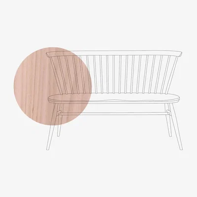Heal's Ercol Originals Love Seat Dead Matt Beech - Heal's UK Bedroom Furniture