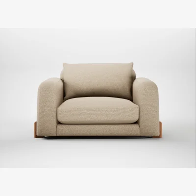 Heal's Heal's Nuvola Loveseat Loop Twill Fossil Natural Feet