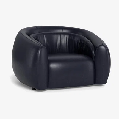 Heal's Heal's Flora Loveseat Stonewash Leather Black