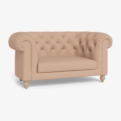 Heal's Heal's Fitzrovia Loveseat Capelo Linen-Cotton Rosedale Stained Feet
