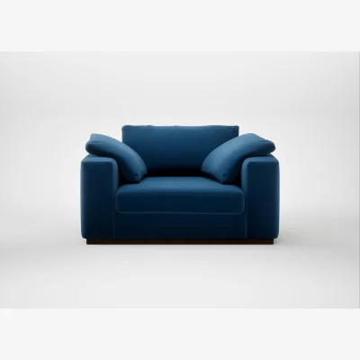 Heal's Heal's Trento Loveseat Cotton Velvet Petrol