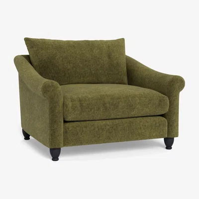 Heal's Heal's Devon Loveseat  Boucle Velvet Wilder Natural Feet