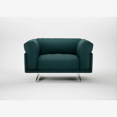 Heal's Heal's Novara Loveseat Brushed Cotton Pine Stainless Steel Feet