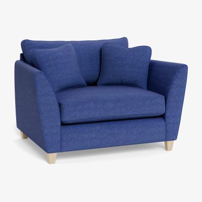 Heal's Heal's Torino Loveseat Smart Linen Duck Egg Natural Ash Feet - Heal's UK Furniture