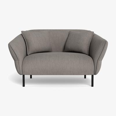 Heal's Heal's Alto Loveseat Broad Weave Pebble Black Feet