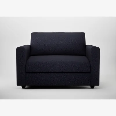 Heal's Heal's Nimbus II Loveseat Boucle Indigo Black Feet
