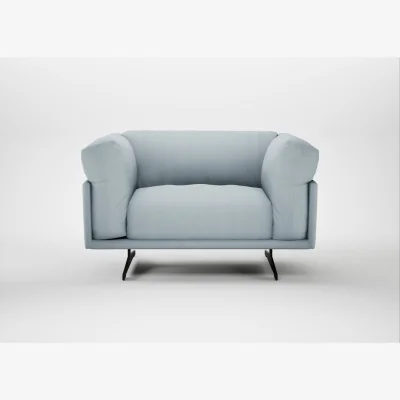 Heal's Heal's Novara Loveseat Capelo Linen-Cotton Sea Shanty Black Feet