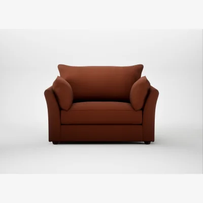 Heal's Heal's Tailor Loveseat Smart Cotton Linen Rust Natural Feet